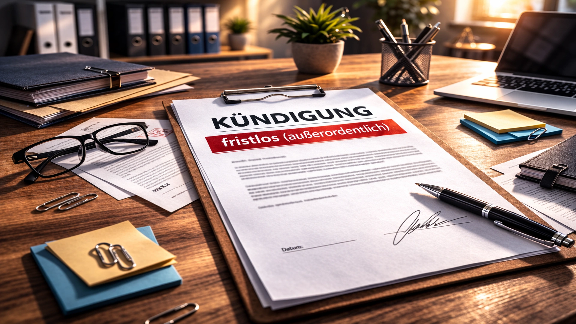 Kuendigung-Fristlos-Ausserordentlich-Kanzlei-Arbeitsrecht-Anwalt-Dortmund