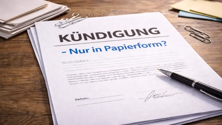 Kuendigung-Nur-in-Papierform-Kanzlei-Arbeitsrecht-Anwalt-Dortmund
